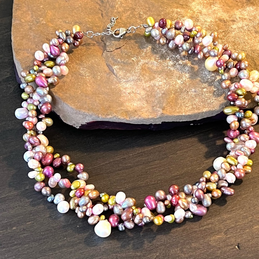 Freshwater Pearl Torsade necklace.